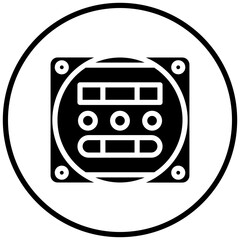 Electric Meter Icon Style