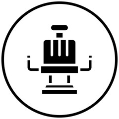 Obraz premium Barber Chair Icon Style