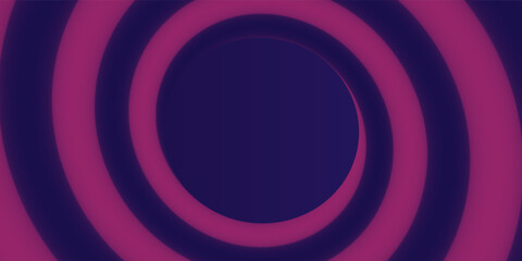 Abstract dark blue modern futuristic banner background. Glowing pink oval lines pattern design. Swirl ellipse lines element. Circular motion. Suit for banner, brochure