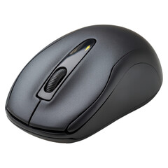 Classic Wired Computer Mouse with Ergonomic Design and Scroll Wheel, isolated on transparent background.