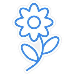 Flower Vector Icon Style