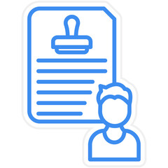 Supervisory Authority Vector Icon Style