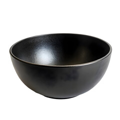 Black Serving Bowl: Elegant Tableware for Modern Dining on transparent background