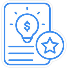 Intangible Asset Vector Icon Style