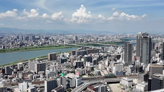 일본 오사카시내전경