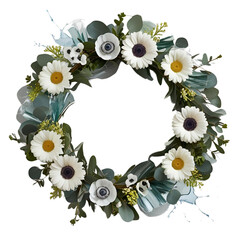 abstract floral frame