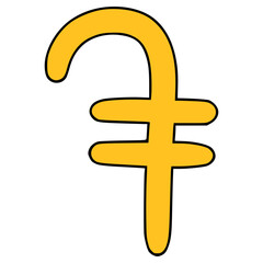 Obraz premium dram icon illustration hand drawn isolated vector