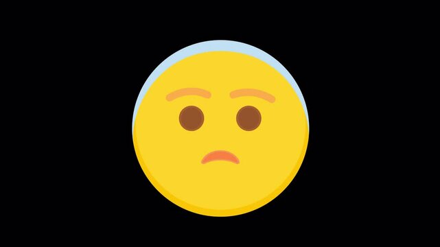 Fearful face emoji icon