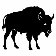 Bison Silhouette Vector Art