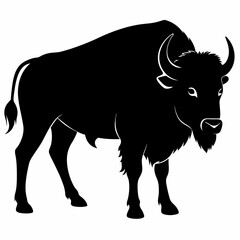 Bison Silhouette Vector Art