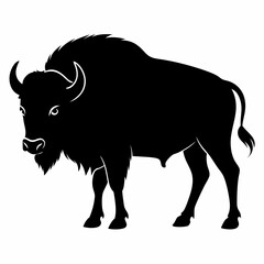Bison Silhouette Vector Art