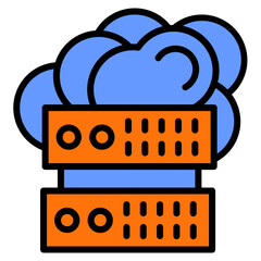 Cloud Server Icon Element For Design