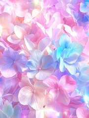 Pastel Hydrangea Close-up