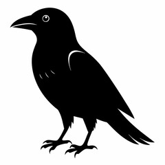 Black Crow Silhouette Clipart