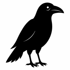 Black Crow Silhouette Clipart