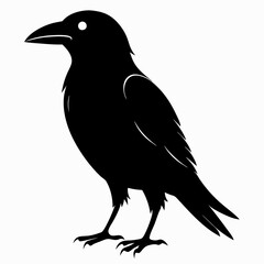 Black Crow Silhouette Clipart