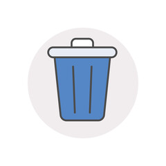 Recycle Bin vector icon stock illustration