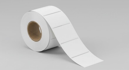 Blank White Label Roll: Minimalist Product Photography