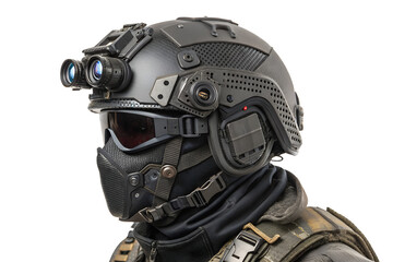 Fototapeta premium Military Pilot Helmet with Night Vision