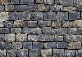 Textured Stone Wall with Varied Shades and Natural Stones
