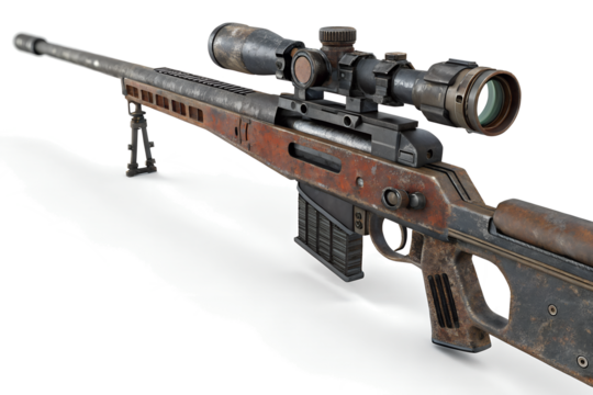 Rusty Sniper Rifle with Scope