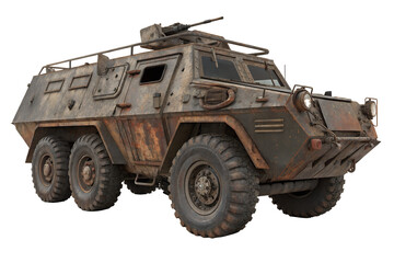 Fototapeta premium Rusty Armored Military Vehicle