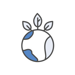 Ecology  vector icon stock illustration