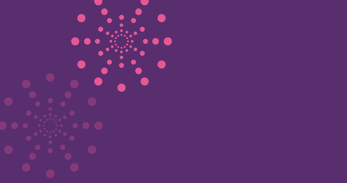Naklejki Image of falling stars over purple background