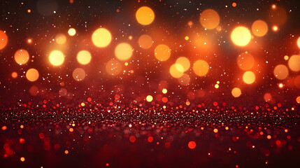 Obraz premium Warm bokeh lights abstract background texture