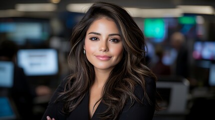 Obraz premium Attractive confident woman in professional business portrait