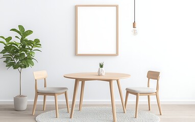 Modern Dining Room Mockup