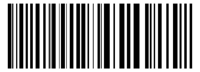 vector bar cod. Barcode illustration. Clipart isolated on transparent background. 