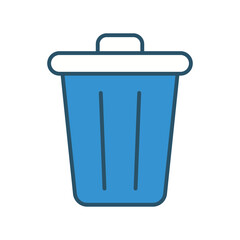 Recycle Bin vector icon stock illustration