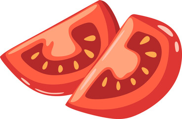 Tomato Slices Illustration 