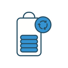 Battery  vector icon stock illustration