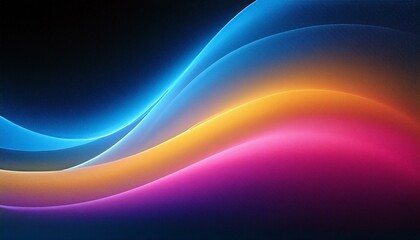 Obraz premium grainy, gradient, background, blue, pink, yellow, abstract, glowing, color, wave, black, dark, backdrop, texture, blurred, smooth, vibrant, colorful, modern, design, light, space, artistic, digital, i