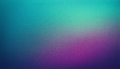 Obraz premium Grainy gradient background fading from teal to purple 