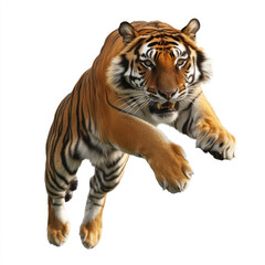tiger isolated on white background