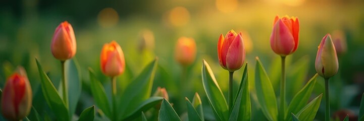 Naklejka premium Brightly lit, tightly wound spring buds, unfolding leaves , life, botany, texture