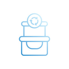 Food Container vector icon stock illustration