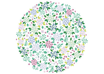 紫陽花　丸フレーム2