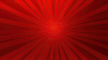 Concentric Red Rays, Abstract Light Burst Background, Sunbeam Pattern Design