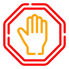 Stop Hand Icon