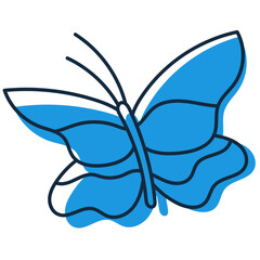Hand Drawn Butterfly Icon