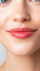 Fototapeta premium Minimalist beauty with clean green aesthetic for modern skincare design