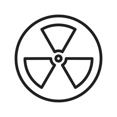 Fototapeta premium Nuclear icon vector image. Suitable for mobile apps, web apps and print media.