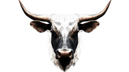 Majestic Nguni Bull Head Portrait.