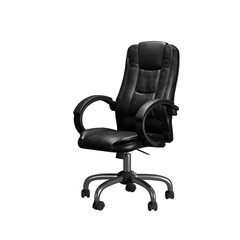 black chair with transparent background