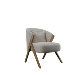 gray chair with transparent background