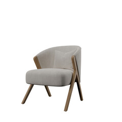 gray chair with transparent background